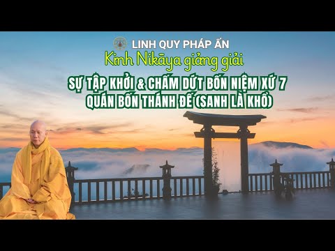 NIKAYA Giảng Giải - Sự Tập Khởi & Chấm Dứt Bốn Niệm Xứ 7 - Quán Pháp ( Bốn Thánh Đế 1)