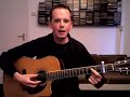 Guitar lesson: Arranging on acoustic solo guitar,part 1 of 3