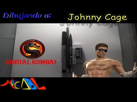 how to draw johnny cage