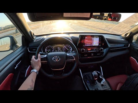 2022 toyota highlander xse pov evening drive