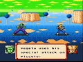 battle with super saiyan vegeta after end credits. (secret battle) vegeta pounding the crap out of piccolo, and goku finishing vegeta off with a kame-ha-me-ha.. kablammo! also, it's over 9000! since everyone is asking for it. rom - ( tastyfnburger.net )