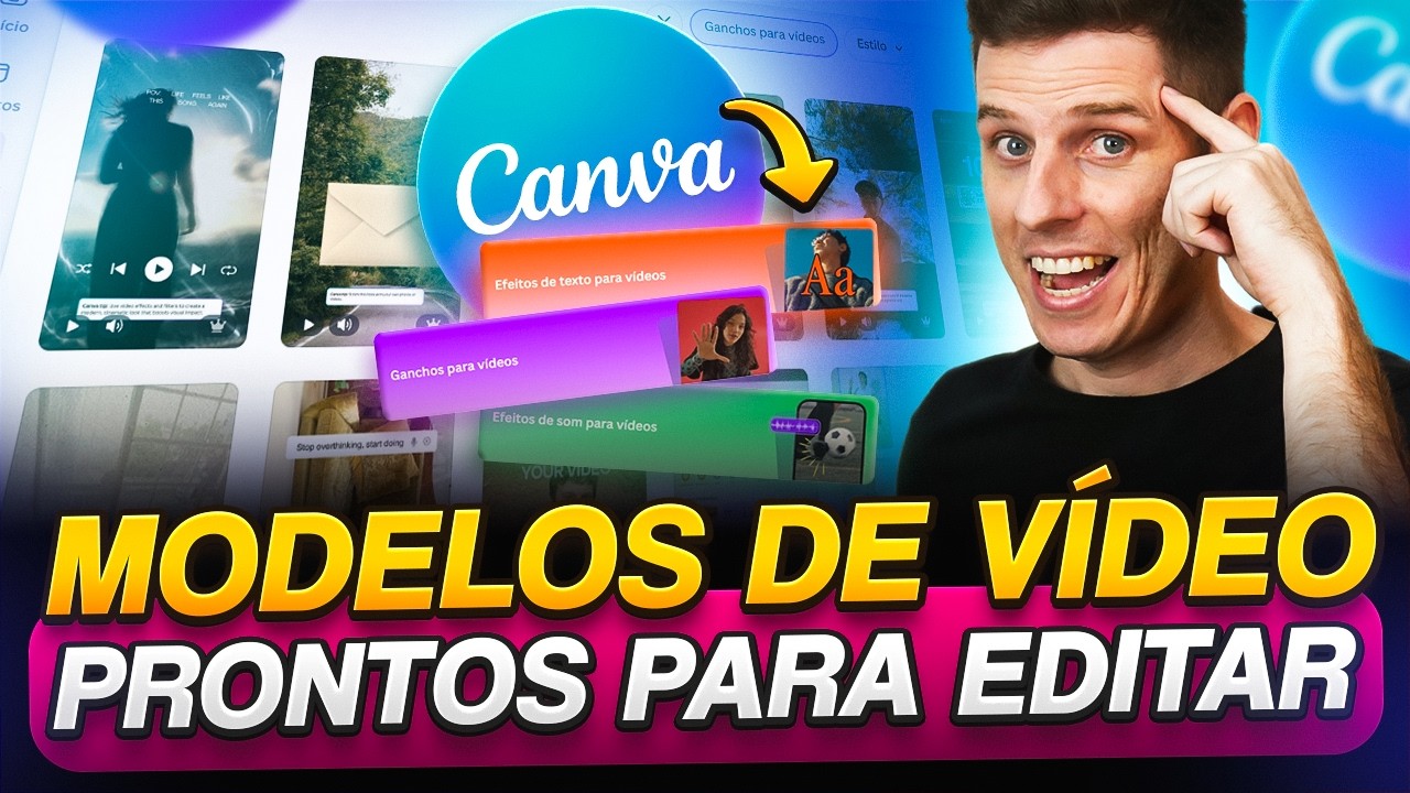 Canva Lançou MODELOS DE VÍDEO Prontos pra Editar (é só trocar o texto!)