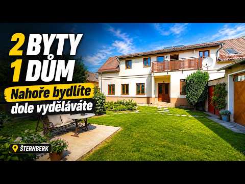 Video RD s dvěma  byty 4+kk a 3+1 v centru Šternberka.