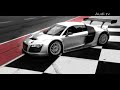 for more info - http://germancarscene.com/ following its unveiling at essen, here's audi's pornographic gt3-spec audi r8 lms in action. oh yesssssssss!