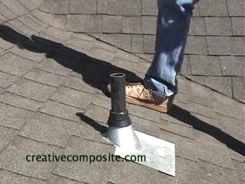 how to fix roof leak around vent pipe