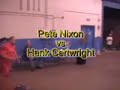 pete nixon faces hank cartwright in a hardcore match