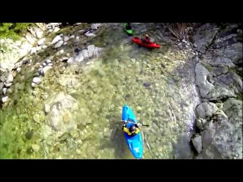 Kayak dans la Volane, près d’Antraïgues (video)
