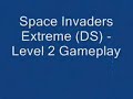 gameplay video from the second level of space invaders extreme (nintendo ds)