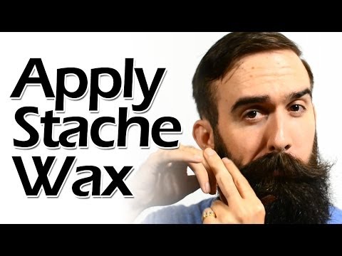 how to apply moustache wax