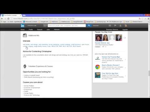 how to add keywords to linkedin profile