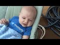 Baby Luke angry talking outside