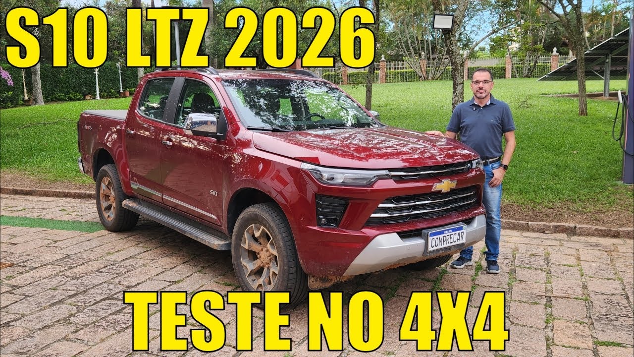 Avaliação: Chevrolet S10 LTZ 2026 - Teste no 4x4
