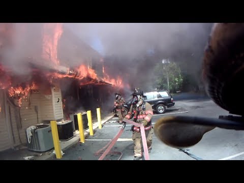 Working Building Fire