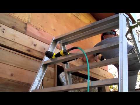 how to fasten cedar siding