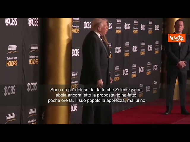 Trump: Deluso da Zelensky, non ha letto piano di pace per l'Ucraina