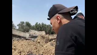 فيديو| اللحظات الأولى بعد قصف منزل في بلدة بني سهيلا شرق مدينة خان يونس