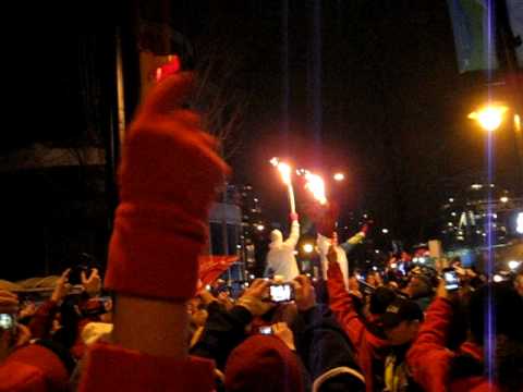 Michael Buble Torch Relay @ Vancouver 2010 Olympic Games