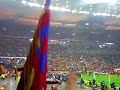 Puyol aixeca la Copa. Campions Champions League 2006