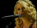 i love her shoes!!  this is taylor swift live singing tim mcgraw at the cma music fest!

i dont own this clip!