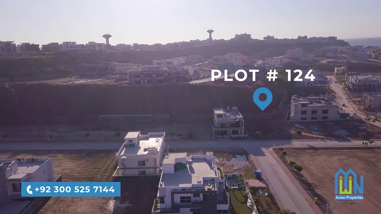 𝑃𝑙𝑜𝑡 124 | 𝑶𝒗𝒆𝒓𝒔𝒆𝒂𝒔 5 One Kanal | Bahria Town Phase 8 Rawalpindi | HD