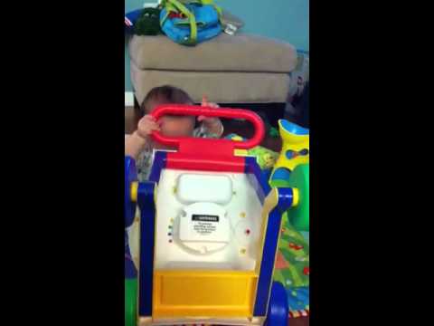 jack guimon EP - Jack loves to turn this over and play with the wheels, then turn it over again, and again! I think he likes to see all the parts of how something works.