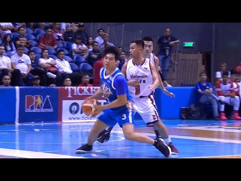 Juami Tiongson with the fake and the teardrop! | PBA Philippine Cup 2019