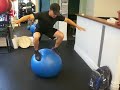 Squats on a Physio Ball Squats on a Physio Ball
