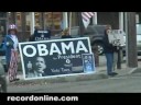 Campaigners face off in Milford, Pa.