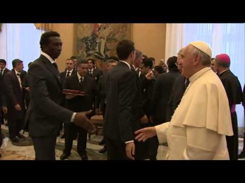 Incontro con il Santo Padre alla vigilia della finale di TIM CUP 2014