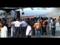 First commercial aircraft reception in Timor-Leste