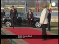 Silvio Berlusconi on Phone at Nato summit