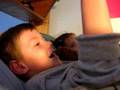 Max Reading to Lucy