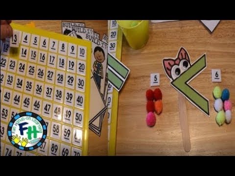 Math Activities with a Hundred Chart PreK, Kinder, First | Fun Hands
