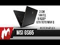 Ноутбук MSI GS65 8RE-080RU Thin