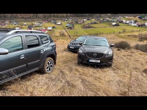 nissan murano vs mazda cx 5 vs dacia duster offroad test