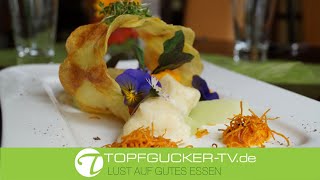 Krabatocchis | Karottenpüree | Kohlrabispalten | vegetarisches Rezept