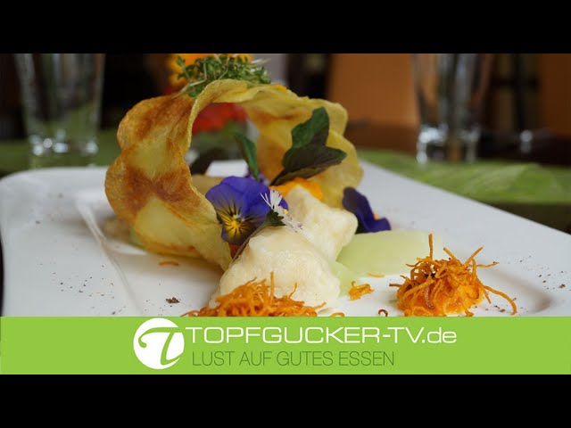 Krabatocchis | Karottenpüree | Kohlrabispalten | vegetarisches Rezept
