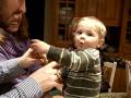 Robert and daddy playing the flute