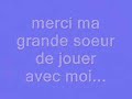 rires de arthur et de sa soeur clara....
