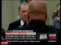 Protest Erupts at Arlen Specter Town Hall Meeting 08-11-09