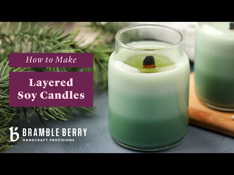 Frosted Fir Layered Candle Project
