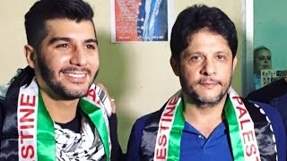 هيثم خلايلة ومعين شريف ينشدان موطني في مخيم شاتيلا في لبنان