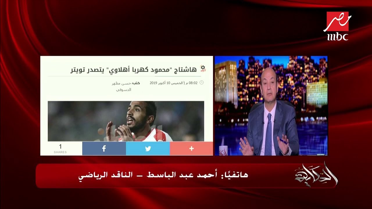 الناقد الرياضي أحمد عبد الباسط يكشف هل يستطيع (كهربا) اللعب مع الأهلي في يناير؟