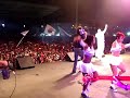 Pitbull performs with  Machel in Trinidad