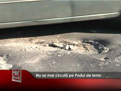 Nu se mai circulă pe Podul de lemn