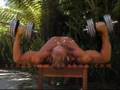 bodybuilding exercise: dumbbell press for chest