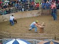 Kirk Laurin and Chance Srp of Boerne Texas catch a hog and win a belt buckle for the 4th straight year. Video by Keaton Moore...