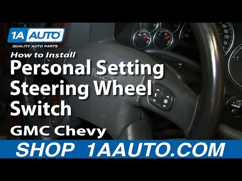 How To Install Replace Personal Setting Steering Wheel Switch GMC Chevy