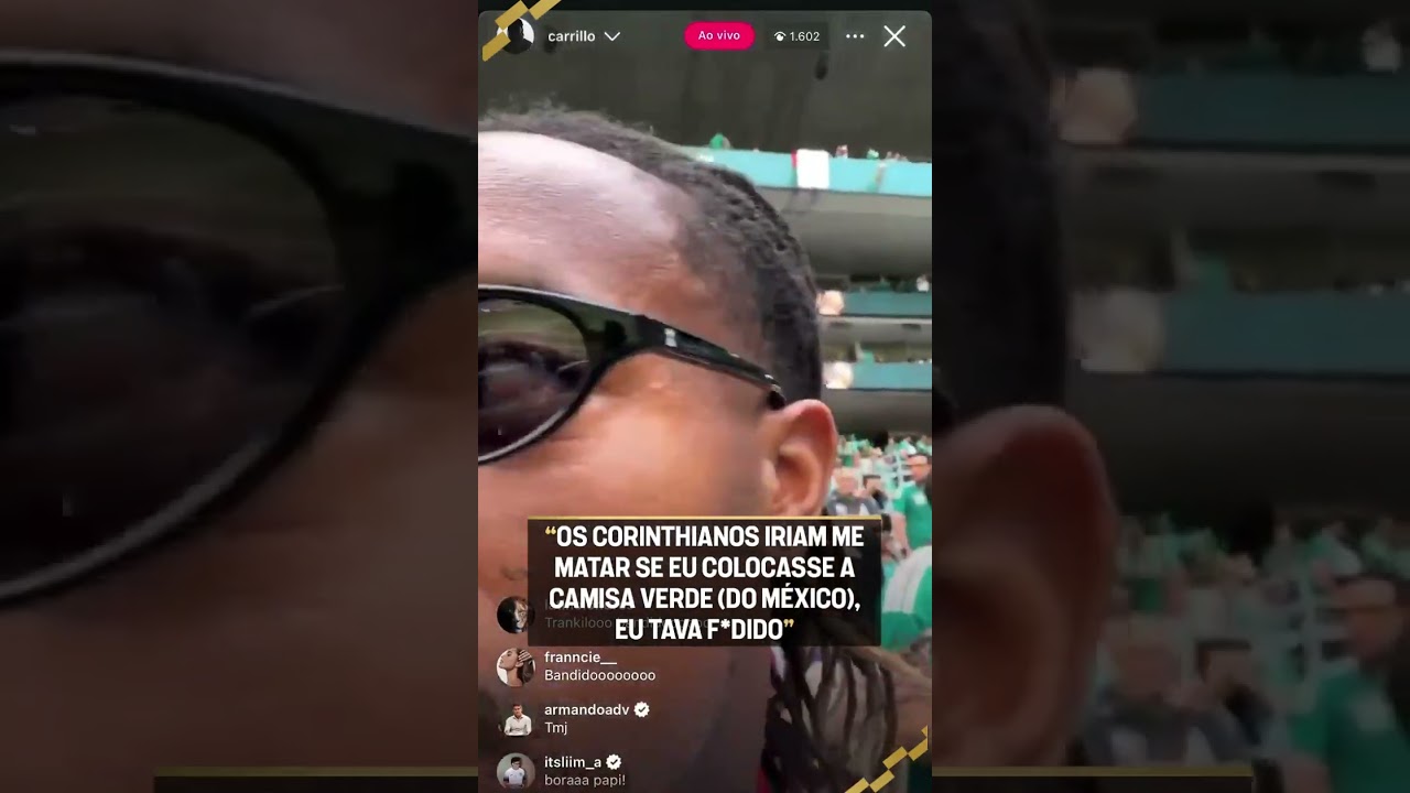 O CARRILLO TÁ ESPERTO, NÃO VESTE VERDE POR NADA! 👀🦅 #shorts