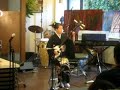 Playing shamisen